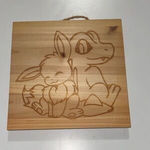 Laser Engraved Pokemon Wooden Wall Art